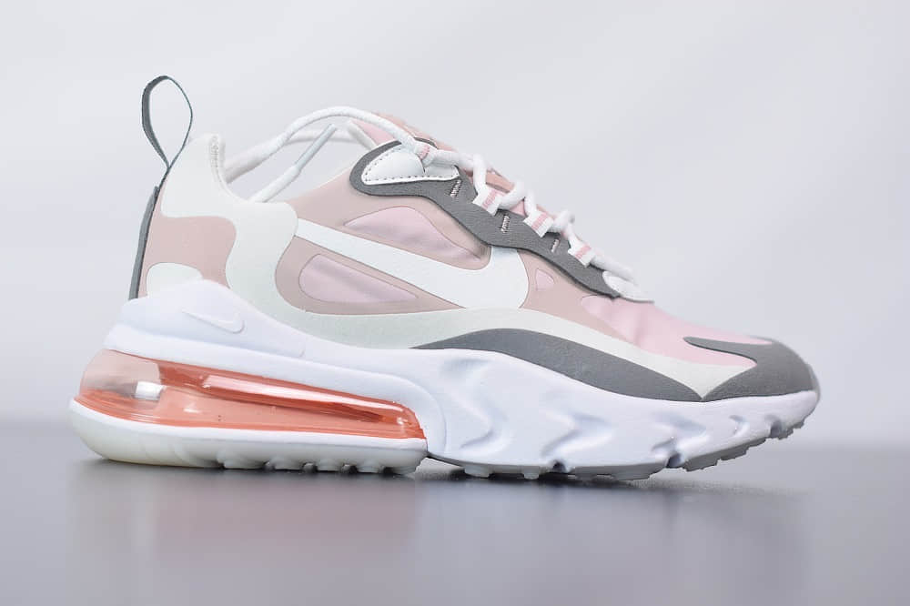 耐克Nike Air Max 270 React银粉气垫运动鞋纯原版本 货号：CI3899-500