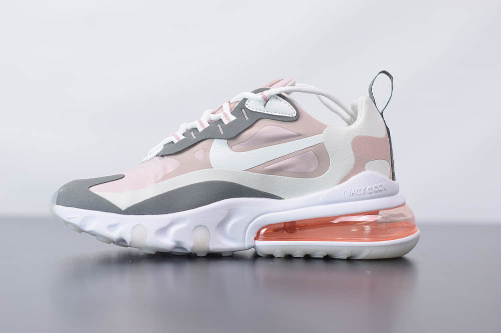 耐克Nike Air Max 270 React银粉气垫运动鞋纯原版本 货号：CI3899-500