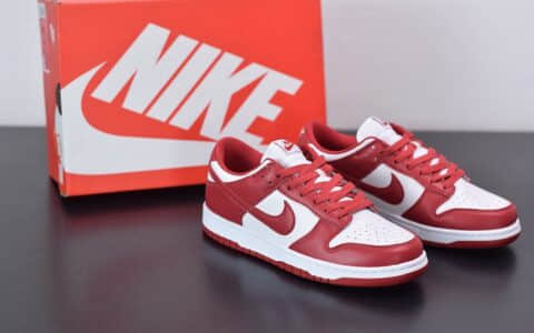 耐克Nike Dunk Low ST.JHONS  白红低帮滑板鞋纯原版本 货号：CU1727-100