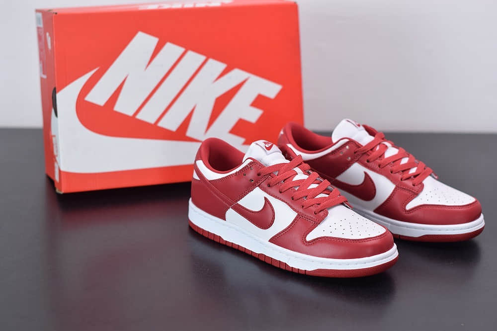 耐克Nike Dunk Low ST.JHONS  白红低帮滑板鞋纯原版本 货号：CU1727-100