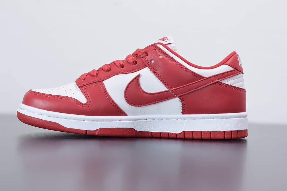 耐克Nike Dunk Low ST.JHONS  白红低帮滑板鞋纯原版本 货号：CU1727-100