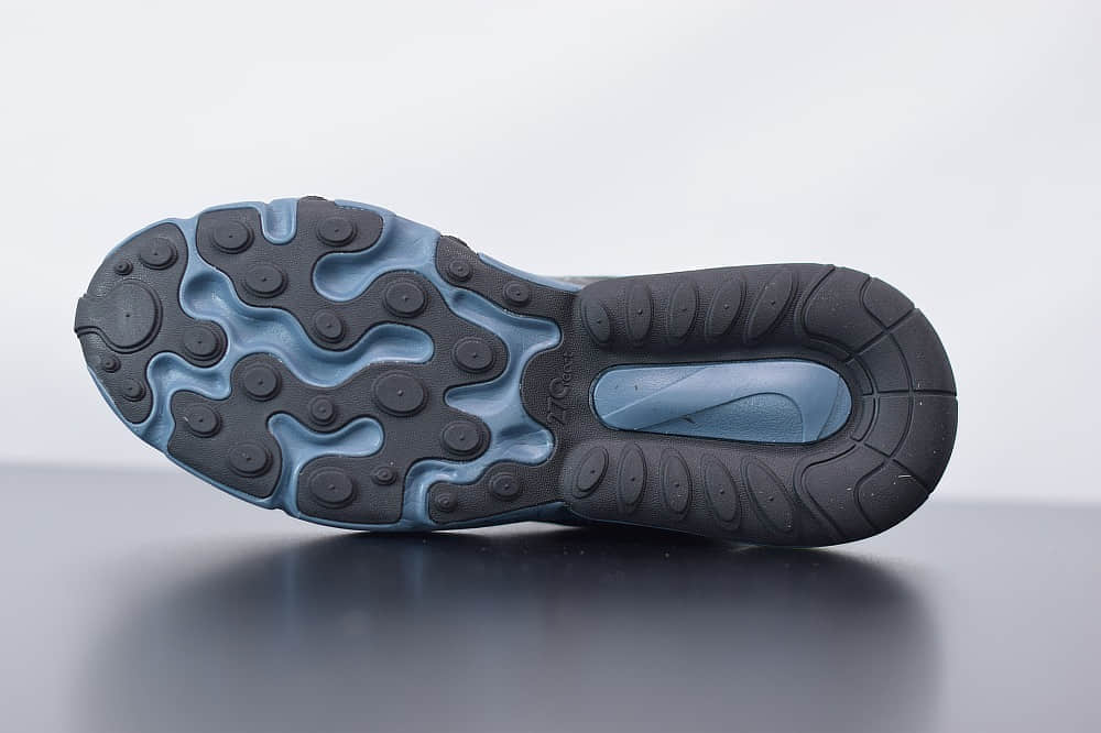 耐克Nike Air Max 270 React黑绿色气垫运动鞋纯原版本 货号：CT2538-001