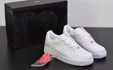 耐克Supreme x Nike Air Force 1 Low 2020Week空军一号低帮纯白联名限定款纯原版本 货号：CU9225-100