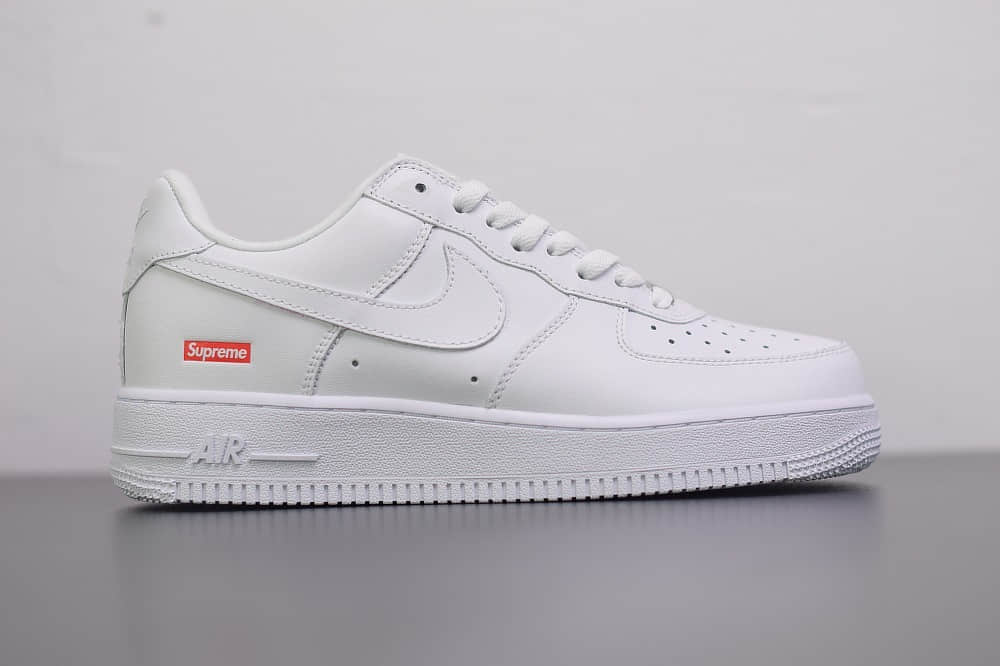 耐克Supreme x Nike Air Force 1 Low 2020Week空军一号低帮纯白联名限定款纯原版本 货号：CU9225-100