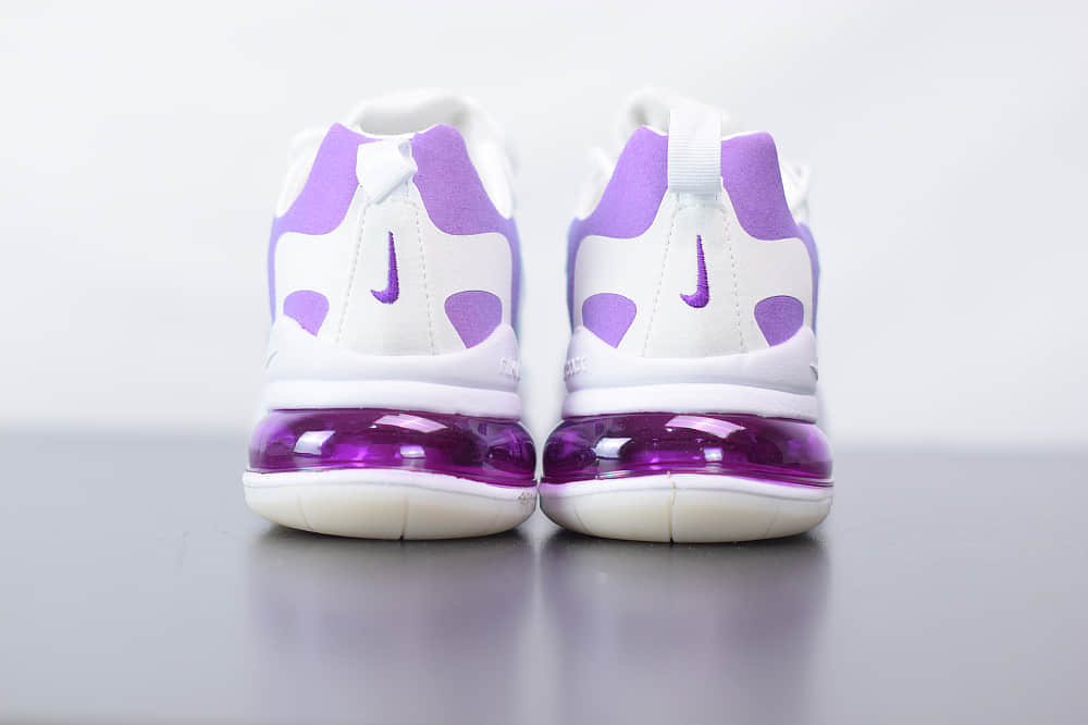 耐克Nike Air Max 270 React蓝紫渐变气垫运动鞋纯原版本 货号：AT6174-102
