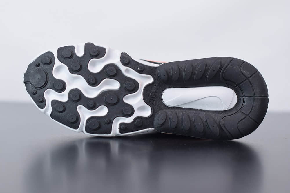 耐克Nike Air Max 270 React黑橙色气垫运动鞋纯原版本 货号：CQ4598-084