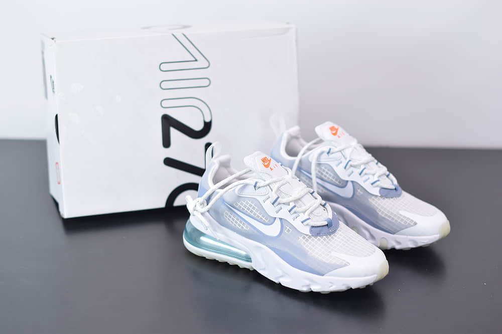 耐克Nike Air Max 270 React白色气垫运动鞋纯原版本 货号：CT1265-100