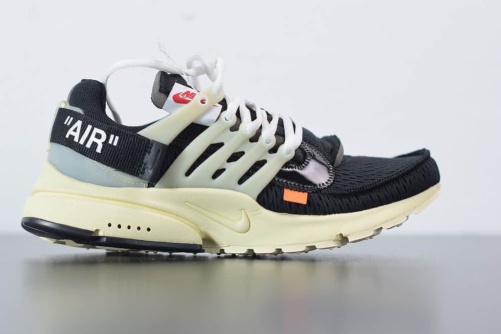 耐克Nike Air Presto x OFF-WHITE 2.0 The Ten耐克王解构黑色OW联名袜子跑鞋纯原版本 货号：AA3830-001