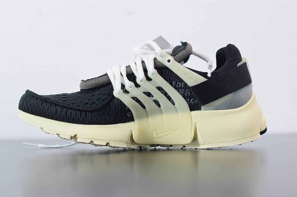 耐克Nike Air Presto x OFF-WHITE 2.0 The Ten耐克王解构黑色OW联名袜子跑鞋纯原版本 货号：AA3830-001