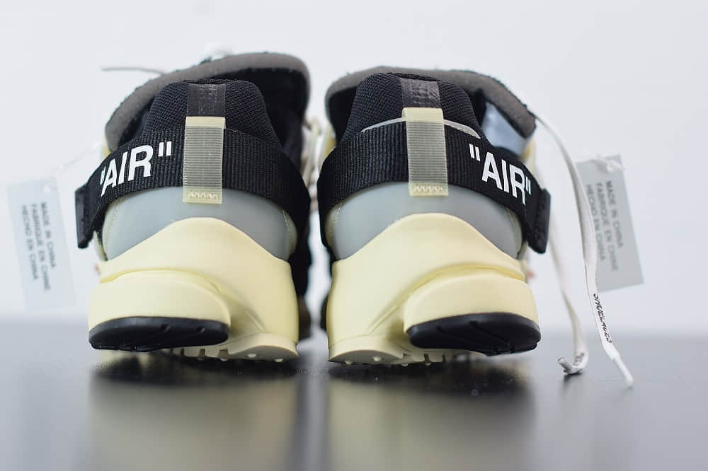 耐克Nike Air Presto x OFF-WHITE 2.0 The Ten耐克王解构黑色OW联名袜子跑鞋纯原版本 货号：AA3830-001