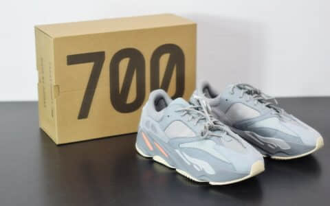 阿迪达斯Adidas YEEZY 700 Inertia蓝灰复古老爹鞋纯原版本 货号：EG7597