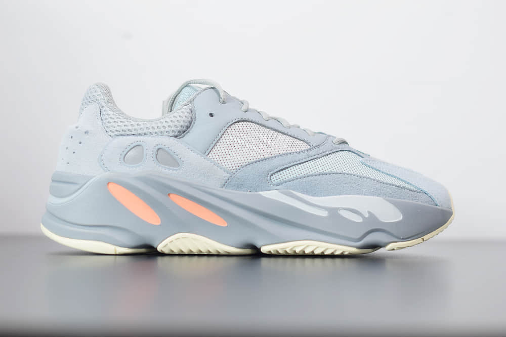 阿迪达斯Adidas YEEZY 700 Inertia蓝灰复古老爹鞋纯原版本 货号：EG7597