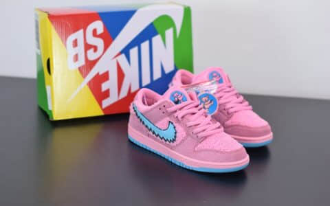 耐克NIKE SB DUNK LOW PRO QS粉蓝低帮跳舞小熊板鞋纯原版本 货号：CJ5378-600