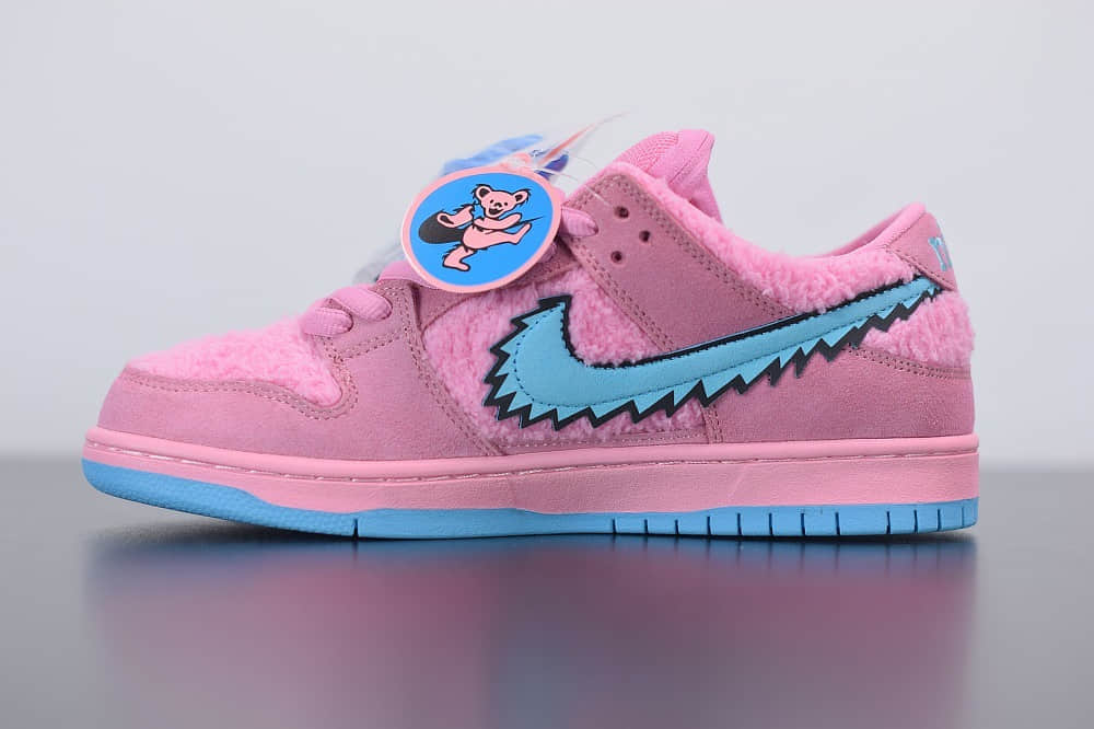 耐克NIKE SB DUNK LOW PRO QS粉蓝低帮跳舞小熊板鞋纯原版本 货号：CJ5378-600