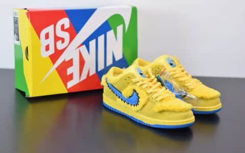 耐克NIKE SB DUNK LOW PRO QS黄蓝低帮跳舞小熊板鞋纯原版本 货号：CJ5378-700