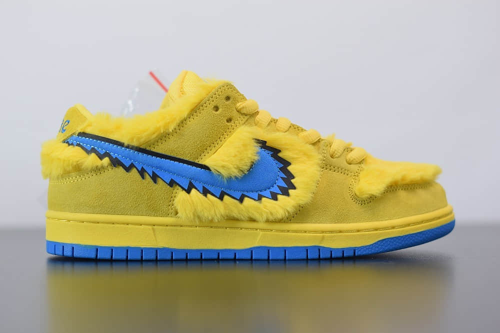 耐克NIKE SB DUNK LOW PRO QS黄蓝低帮跳舞小熊板鞋纯原版本 货号：CJ5378-700