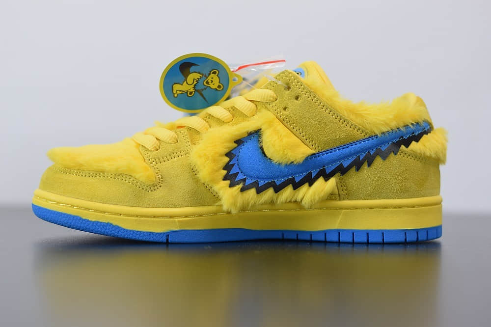 耐克NIKE SB DUNK LOW PRO QS黄蓝低帮跳舞小熊板鞋纯原版本 货号：CJ5378-700