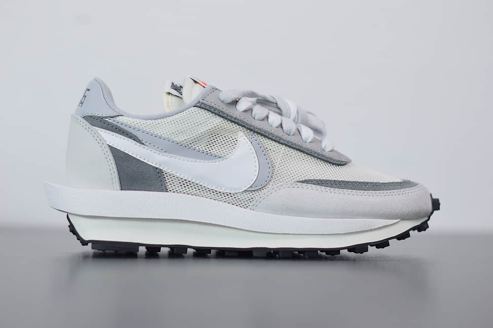 耐克Sacai x Nike LVD Waffle Daybreak华夫白灰联名走秀款纯原版本 货号：BV0073-100