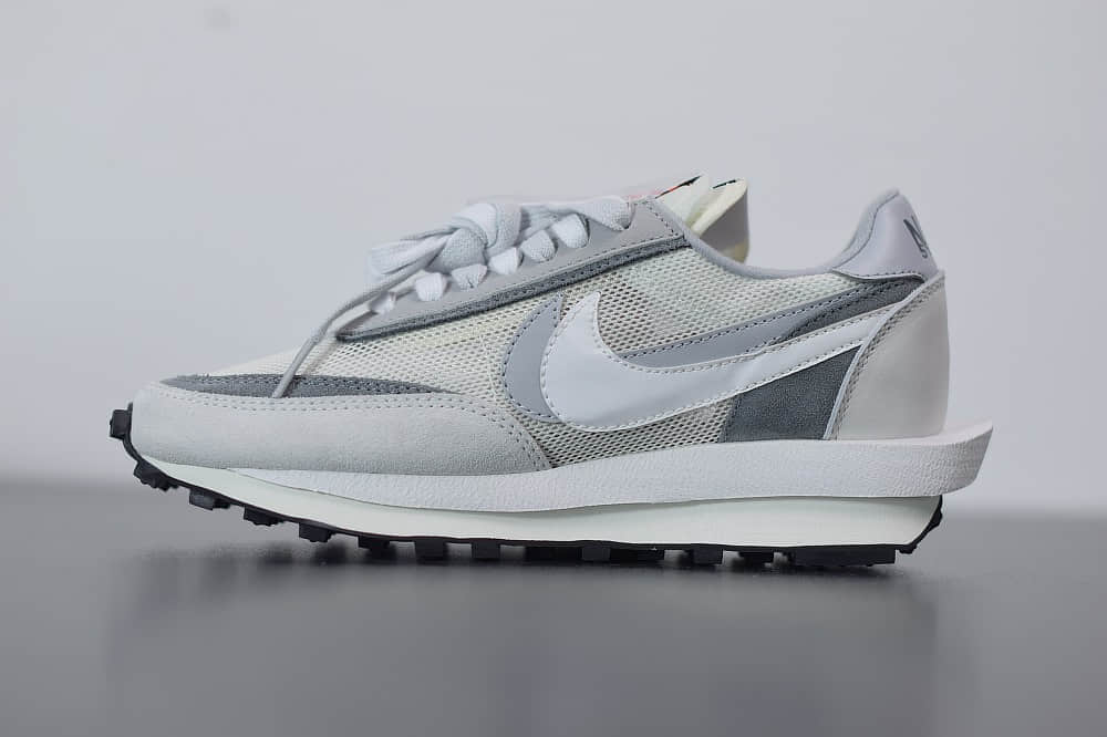 耐克Sacai x Nike LVD Waffle Daybreak华夫白灰联名走秀款纯原版本 货号：BV0073-100