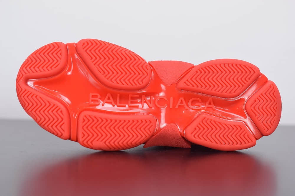 巴黎世家Balenciaga Triple S大红标识复古老爹鞋纯原版本