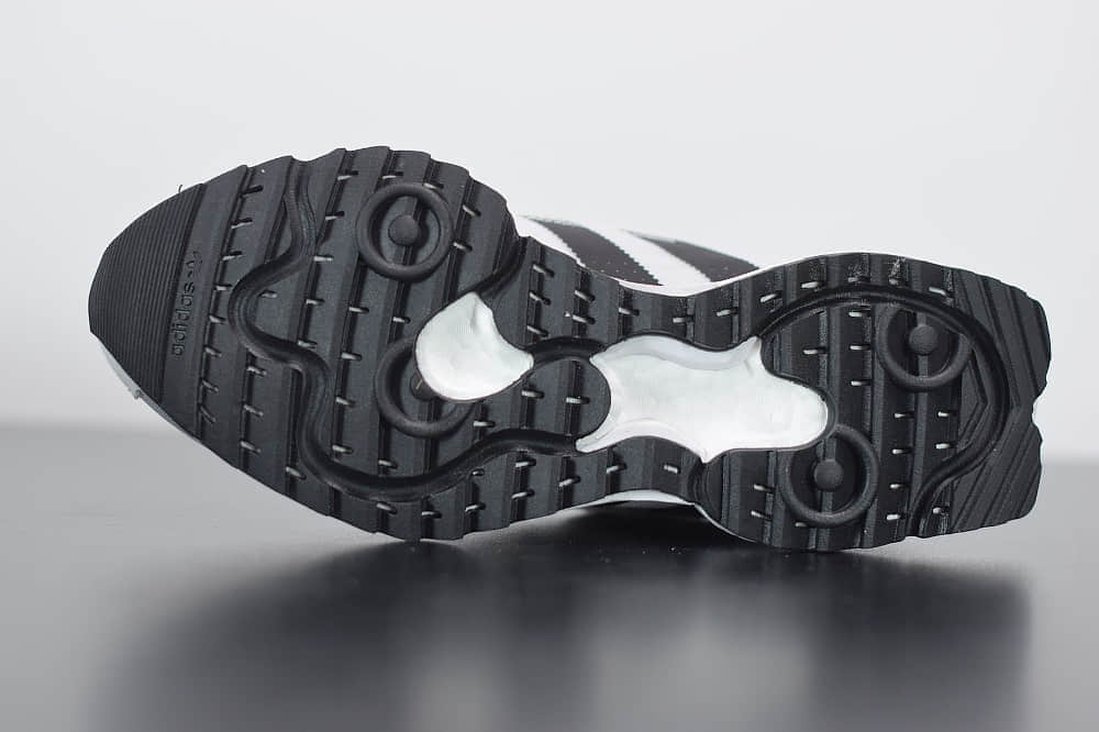 阿迪达斯Adidas SL 7600 Boost白黑色复古透气爆米花跑鞋纯原版本 货号：FV9796