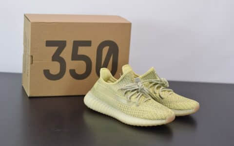 阿迪达斯ADIDAS YEZZY 350 V2丁黄满天星欧洲限定纯原版本 货号：FV3255