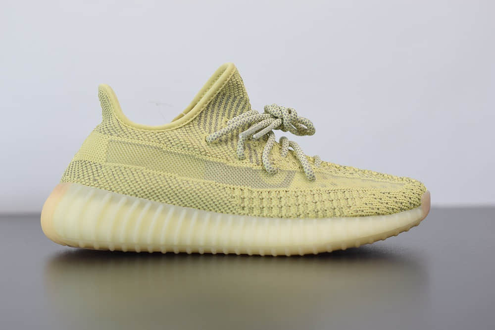 阿迪达斯ADIDAS YEZZY 350 V2丁黄满天星欧洲限定纯原版本 货号：FV3255