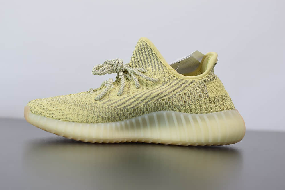 阿迪达斯ADIDAS YEZZY 350 V2丁黄满天星欧洲限定纯原版本 货号：FV3255