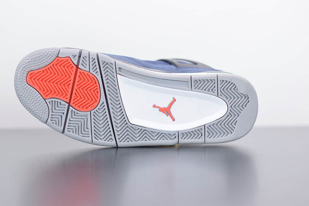 乔丹Air Jordan 4 WNTR “Loyal Blue”AJ4小阿姆黑蓝毛巾公牛篮球鞋纯原版本 货号：CQ9597-401