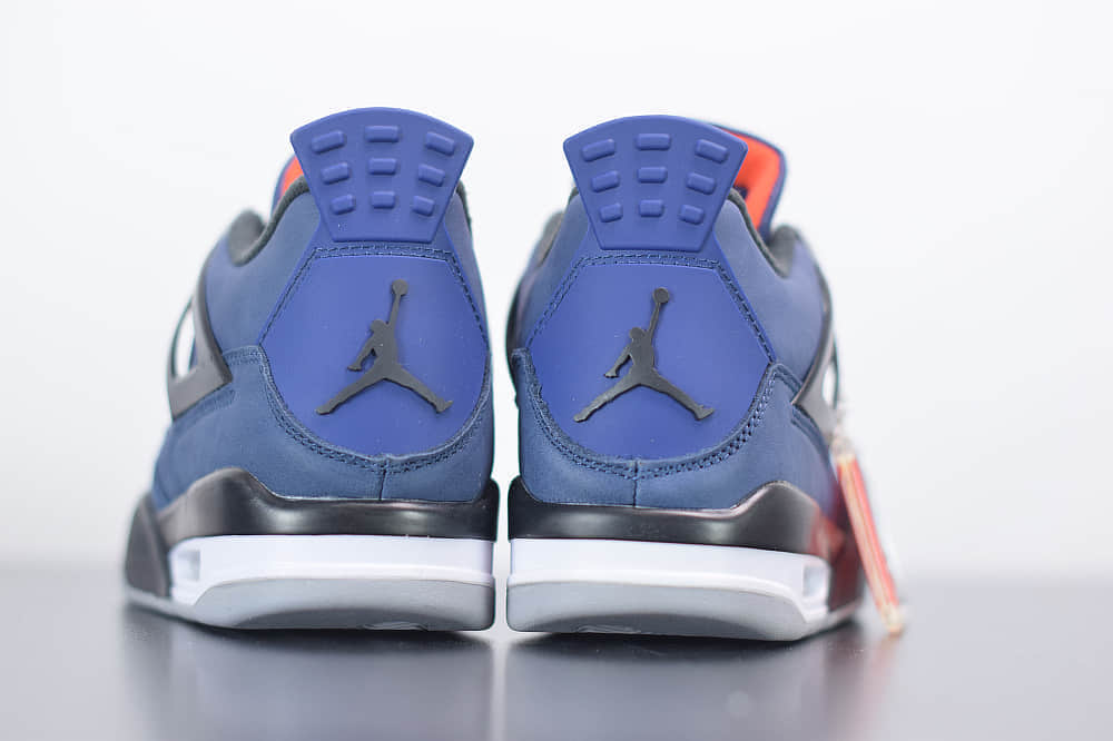 乔丹Air Jordan 4 WNTR “Loyal Blue”AJ4小阿姆黑蓝毛巾公牛篮球鞋纯原版本 货号：CQ9597-401