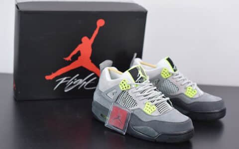 乔丹 Air Jordan 4 SE “Neon”霓虹灯篮球鞋纯原版本 货号：CT5342-007