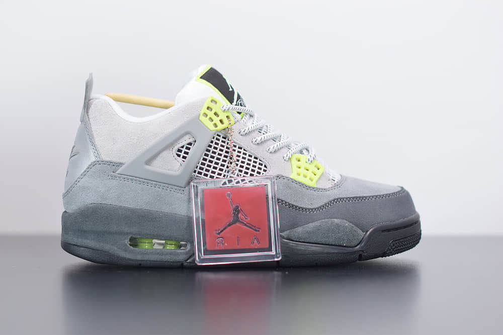 乔丹 Air Jordan 4 SE “Neon”霓虹灯篮球鞋纯原版本 货号：CT5342-007