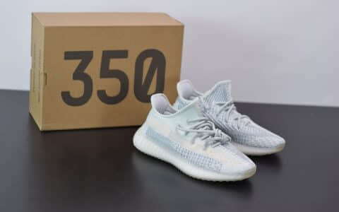 阿迪达斯ADIDAS YEZZY 350 V2冰蓝满天星休闲慢跑鞋纯原版本 货号：FW5317