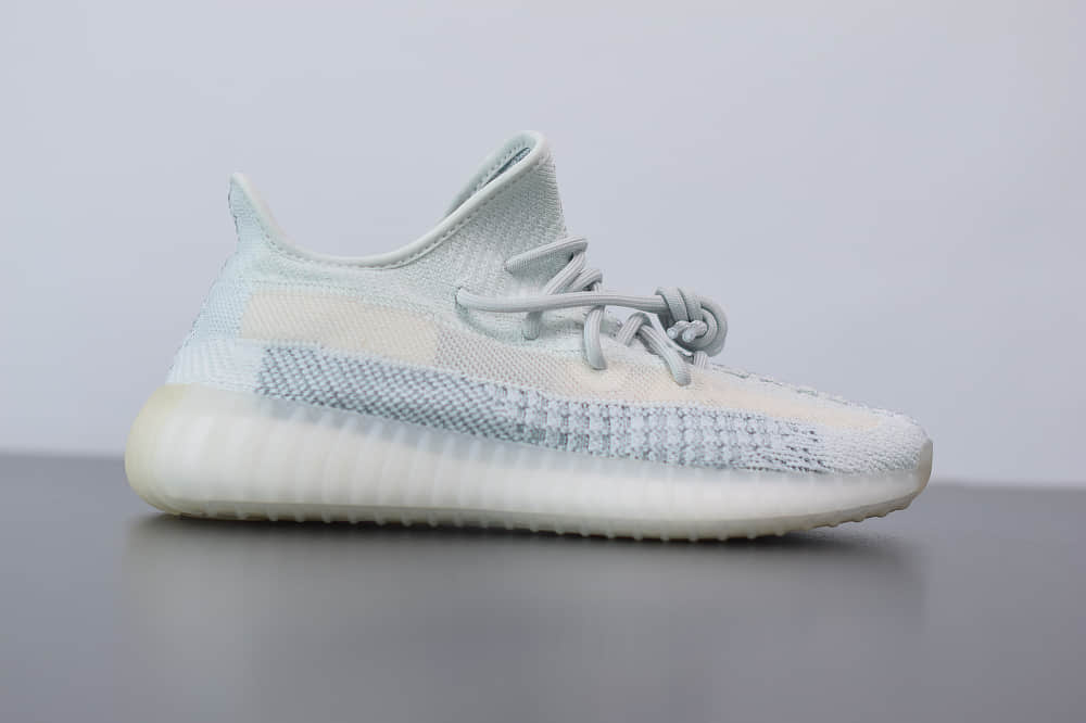 阿迪达斯ADIDAS YEZZY 350 V2冰蓝满天星休闲慢跑鞋纯原版本 货号：FW5317