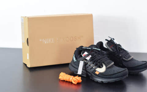 耐克Nike Air Presto x OFF-WHITE 2.0 The Ten耐克王解构OW黑色联名袜子跑鞋纯原版本 货号：AA3830-002