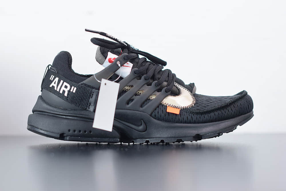 耐克Nike Air Presto x OFF-WHITE 2.0 The Ten耐克王解构OW黑色联名袜子跑鞋纯原版本 货号：AA3830-002