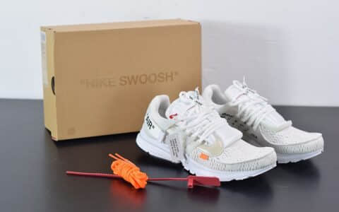 耐克Nike Air Presto x OFF-WHITE 2.0 The Ten耐克王解构OW白色联名袜子跑鞋纯原版本 货号：AA3830-100