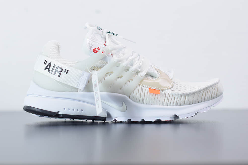 耐克Nike Air Presto x OFF-WHITE 2.0 The Ten耐克王解构OW白色联名袜子跑鞋纯原版本 货号：AA3830-100