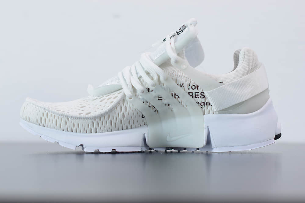 耐克Nike Air Presto x OFF-WHITE 2.0 The Ten耐克王解构OW白色联名袜子跑鞋纯原版本 货号：AA3830-100