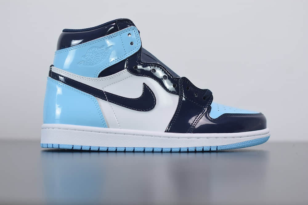 乔丹Air Jordan 1 WMNS “UNC”全明星漆皮北卡蓝篮球鞋纯原版本 货号：CD0461-401