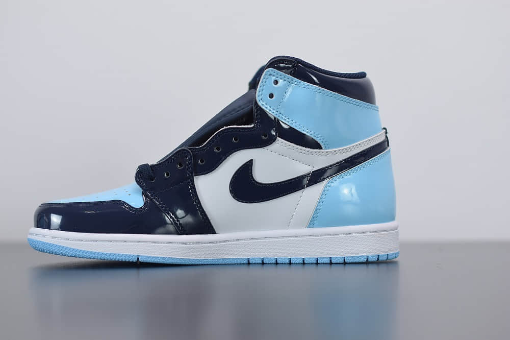 乔丹Air Jordan 1 WMNS “UNC”全明星漆皮北卡蓝篮球鞋纯原版本 货号：CD0461-401