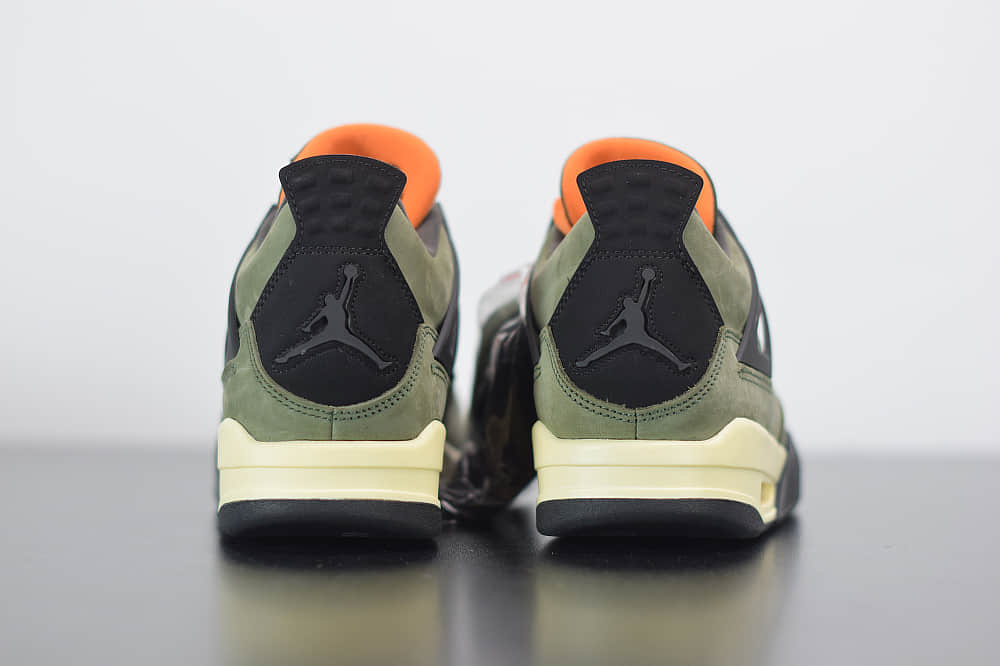 乔丹Jordan4 x Travis Scott Olive联名橄榄绿麂皮篮球鞋纯原版本 货号：JBM351-M1