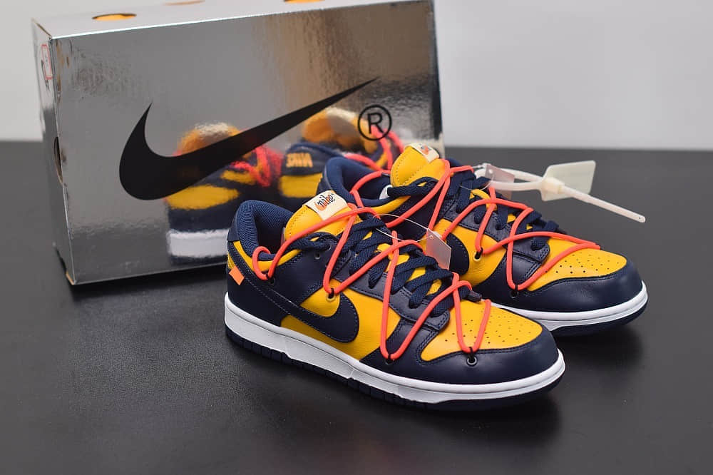 耐克OFF-WHITE x Futura x Nike Dunk Low低帮黑曜石联名款板鞋纯原版本 货号：CT0856-700