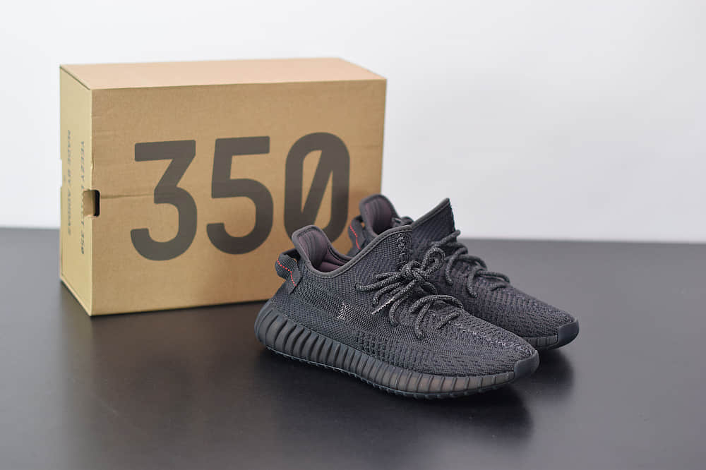 阿迪达斯ADIDAS YEZZY 350 V2黑天使休闲慢跑鞋纯原版本 货号：FU9006