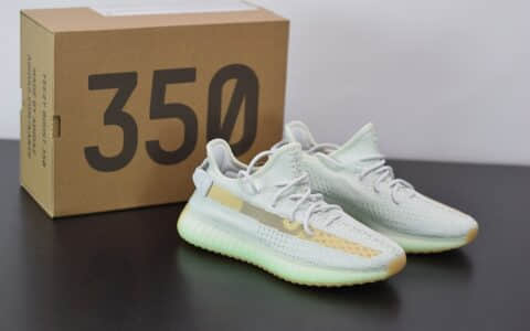 阿迪达斯ADIDAS YEZZY 350 V2哈密瓜亚洲限定 纯原版本 货号：EG7491