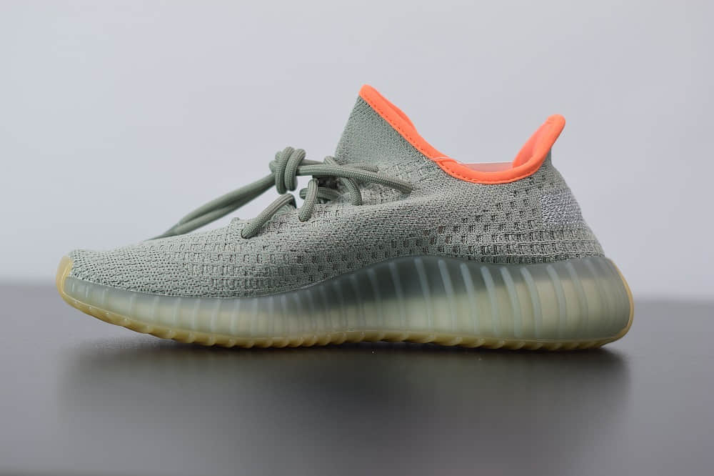 阿迪达斯ADIDAS YEZZY 350 V2鼠尾草休闲慢跑鞋纯原版本 货号：FX9035