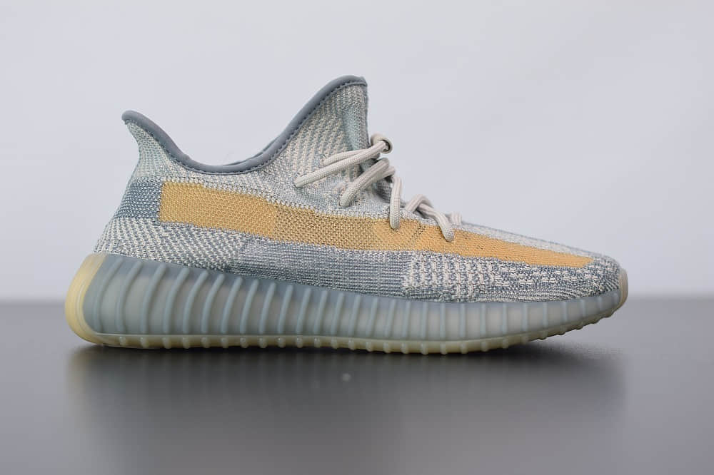 阿迪达斯ADIDAS YEZZY 350 V2灰蓝配色休闲慢跑鞋纯原版本 货号：FZ5421