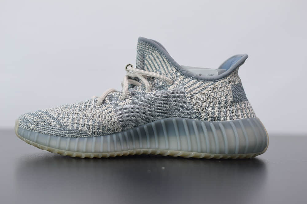 阿迪达斯ADIDAS YEZZY 350 V2灰蓝配色休闲慢跑鞋纯原版本 货号：FZ5421