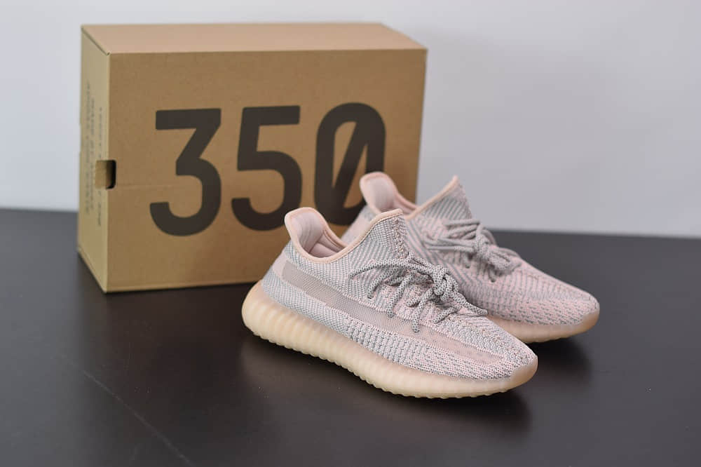 阿迪达斯ADIDAS YEZZY 350 V2粉天使爆米花休闲慢跑鞋纯原版本 货号：FV5578