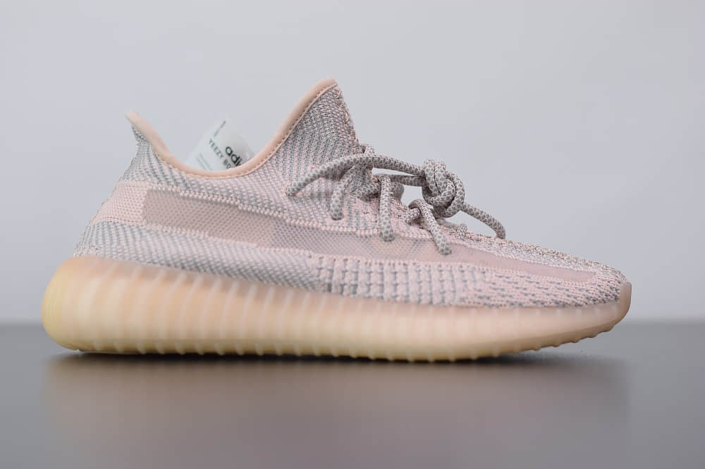 阿迪达斯ADIDAS YEZZY 350 V2粉天使爆米花休闲慢跑鞋纯原版本 货号：FV5578